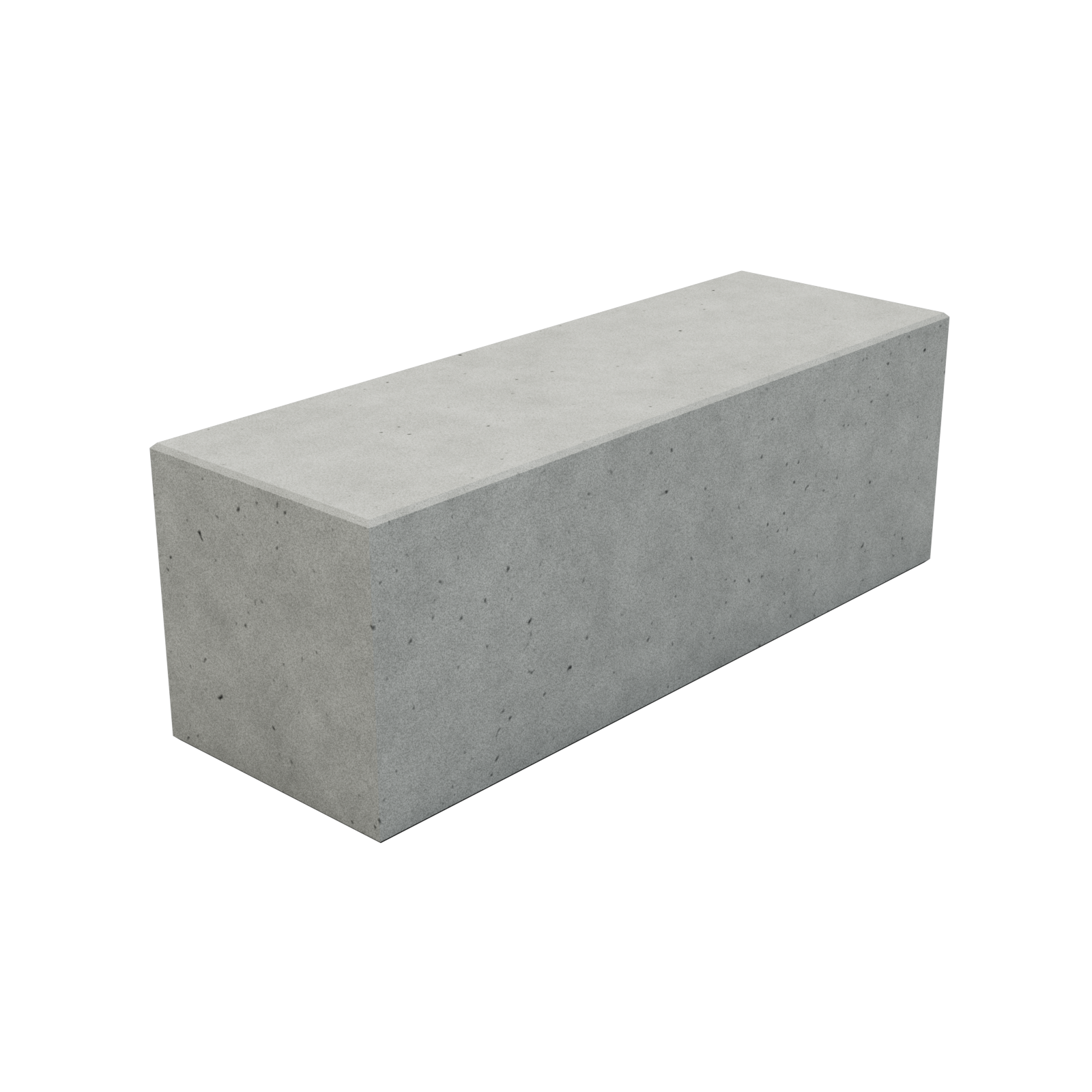 Betónový blok - hladký 60 cm x 180 cm x 60 cm